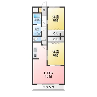 AMI加納 I【1階】の間取り