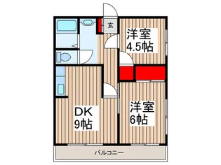 ハイム粕谷第3【1階】の間取り