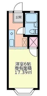 ロイヤル ハナシン B【1階】の間取り