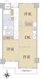 リバーサイド香櫨園【2階】の間取り