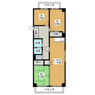 原田ビル【2階】の間取り