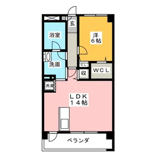 ドルチェ上川田【4階】の間取り