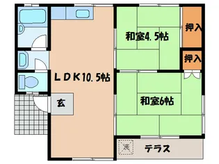 中津参番館B【1階】の間取り