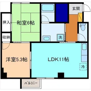 グレースフル犀川【1階】の間取り