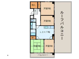 メロディーハイム【5階】の間取り
