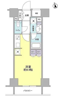 コンフォリア新宿御苑II【3階】の間取り