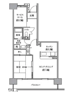 T’s garden清瀬【8階】の間取り