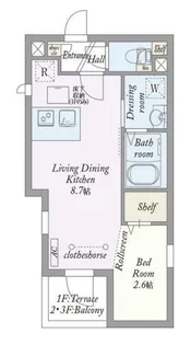 My Style 高田馬場弐番館【1階】の間取り