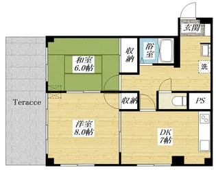 サンライズ・ヒル【1階】の間取り