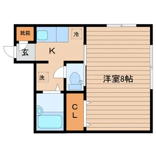 サンシャインハウス【1階】の間取り