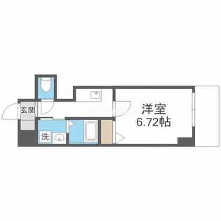 ファステート難波SOUTHベック【5階】の間取り