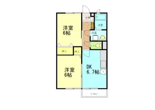 グリーンタウン A棟【1階】の間取り