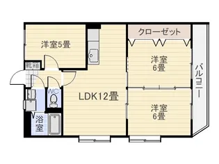 メゾン原良西【1階】の間取り