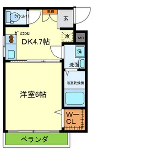 ジュネス 内介【2階】の間取り