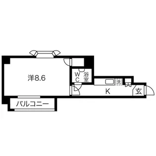 チサンマンション青葉通り【8階】の間取り