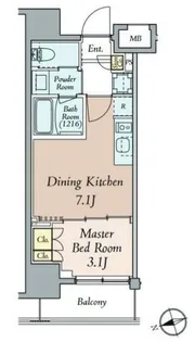 クレストコート本郷三丁目【3階】の間取り