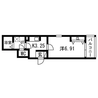 F+style東大阪市本庄2号館【3階】の間取り