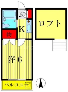 パレノーブル高砂【1階】の間取り
