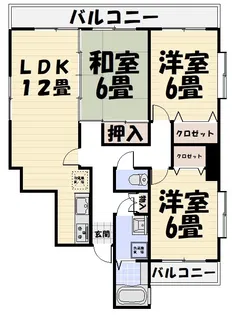エクセレンスK2【5階】の間取り