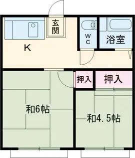 ホワイトハイツ【2階】の間取り