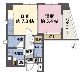 レ・セルヌ【2階】の間取り