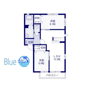 メゾン ドゥ フルール【1階】の間取り