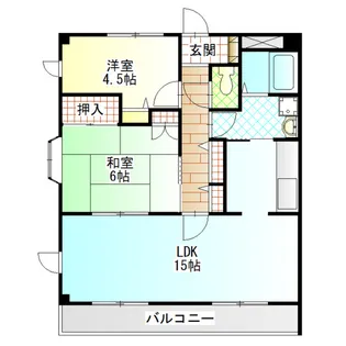 杉本ハイツ【4階】の間取り