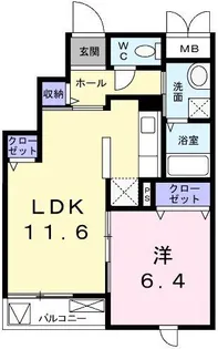 エスペランサ白鷺【3階】の間取り
