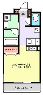 エクセル新川崎II【1階】の間取り