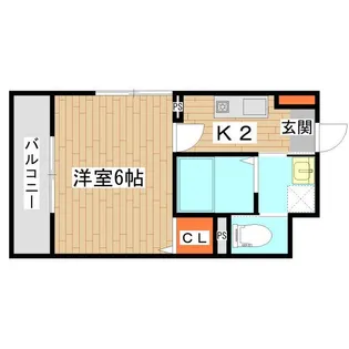 LibraCourt苦竹【3階】の間取り