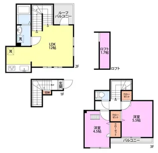SUNNY PATH【2階】の間取り