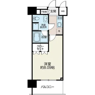 リシェス門前仲町【9階】の間取り