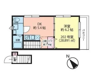 VILLA田園調布【2階】の間取り
