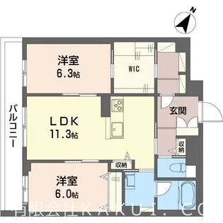 ジェンティーレ【3階】の間取り