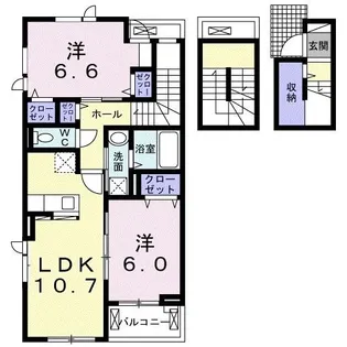エルデ ノース【3階】の間取り