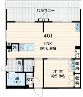 Fullea恵比寿【3階】の間取り