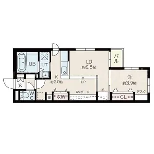 セカンドインパクト【3階】の間取り