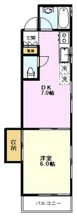 コーポスズキ【1階】の間取り