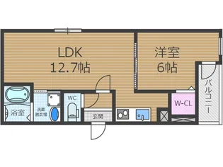 フジパレス沢良宜東1番館【3階】の間取り