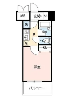 マイナビSTAYポート田町(パレステュディオ田町)【8階】の間取り
