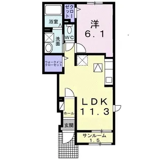 トロン【1階】の間取り