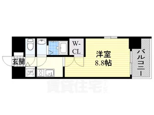 プレサンスジェネ丸の内【2階】の間取り