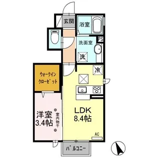 プログレ A【1階】の間取り