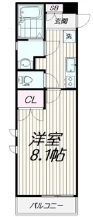サン・アグネス・イワタ【1階】の間取り