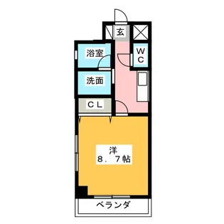 GRACE浄心駅前【5階】の間取り