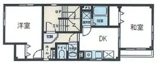 コーポ千束【2階】の間取り