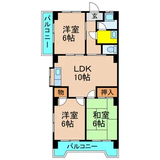 久本グランドハイツ【2階】の間取り