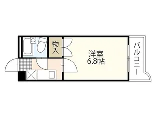 カナンハイツB棟【1階】の間取り