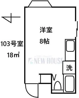 カナディアンハイツ新宿【1階】の間取り