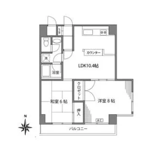 ハイムカミヨ【2階】の間取り